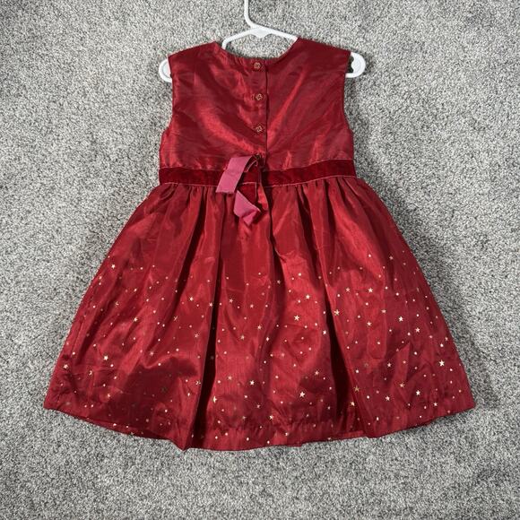 Disney Store Minnie Mouse Dress Sz 3 Snowflakes Stars Christmas Holiday Classic - Picture 15 of 16